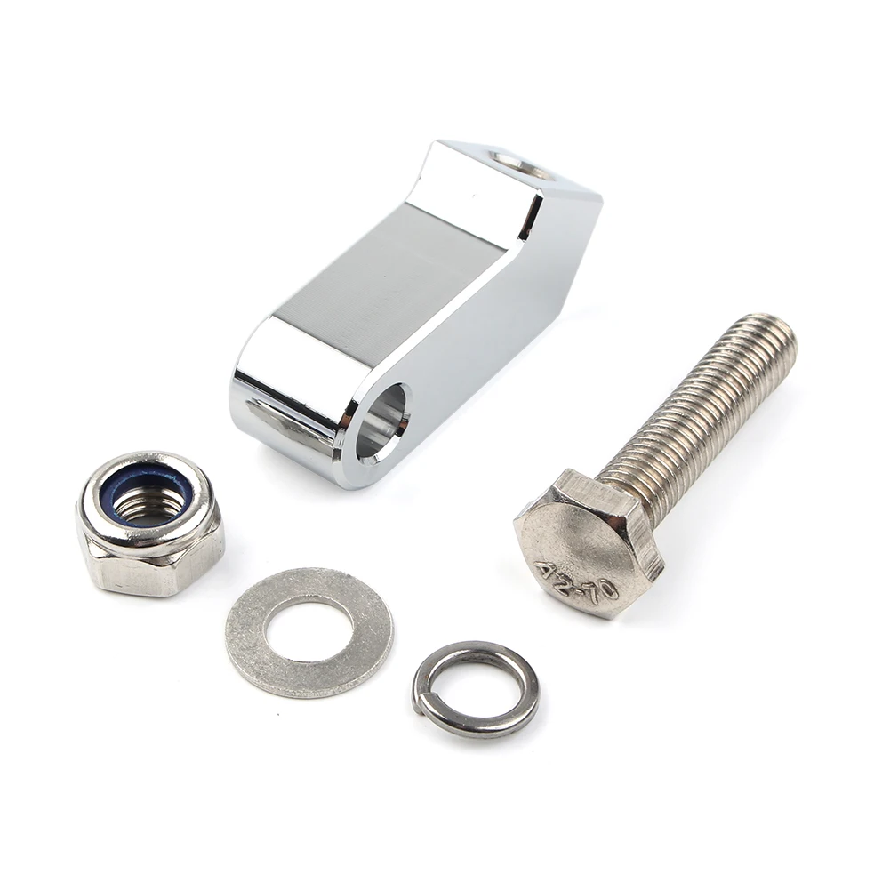 Motorcycle Headlight Mounting Block Bracket Chrome for Harley Custom Headlight Mount with a 3/4