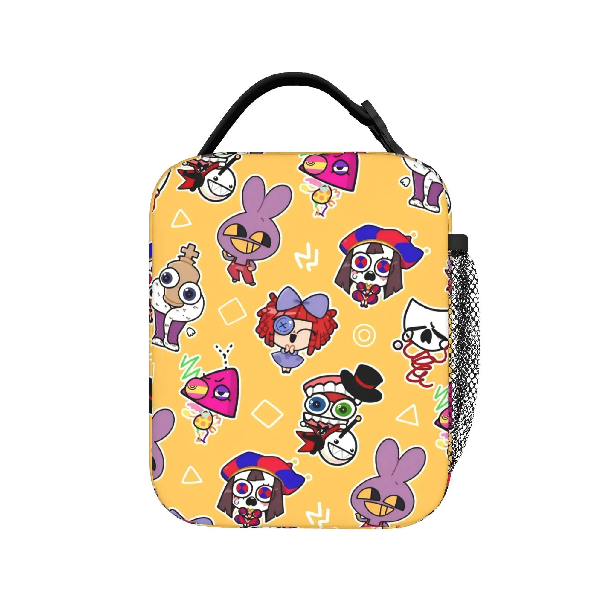 Cartoon Digitals Circus Thermal Insulated Lunch Bags for Work  Portable Food Bag Container Thermal Cooler Lunch Box