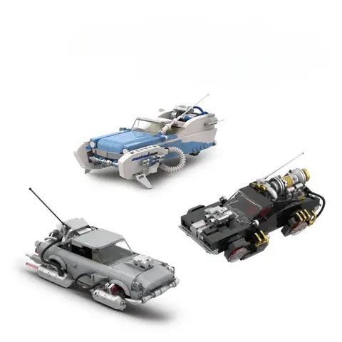 MOC Containerbil Tillbaka till framtiden-serien Kompatibel 10300 Byggstenar Pussel Dekoration Bil Klossar Konstruera Leksaker Presenter 12 best sales tillbaka framtida tågmodell - №10