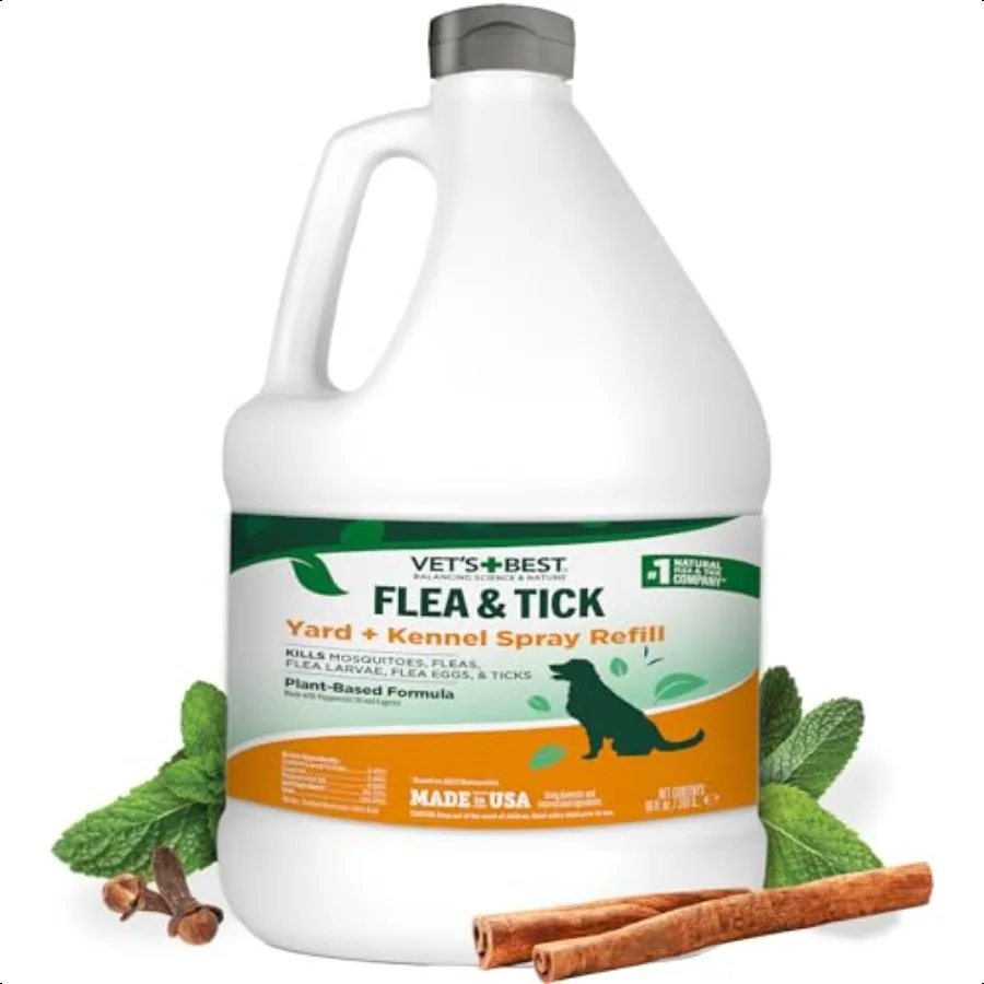 

Vets Best Flea and Tick Yard and Kennel Spray Натуральное лечение двора для блох, клещей и комаров, безопасно для растений и домашних животных на открытом воздухе