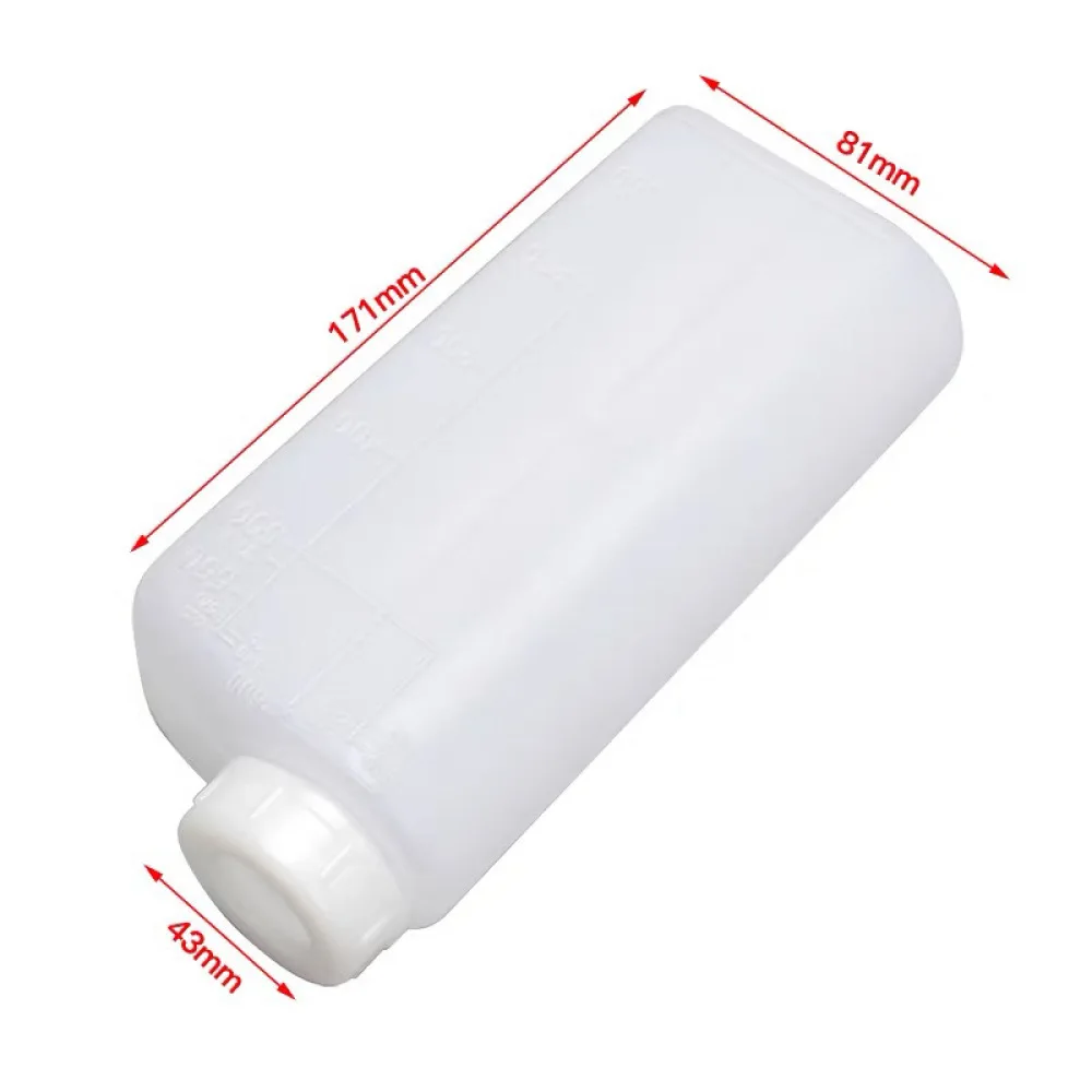 Engine Oil Fuel Mixer Bottle For Mini Bike Chainsaw Grass Trimmer 600ml Ratio Dispenser Accessory For Maintenance