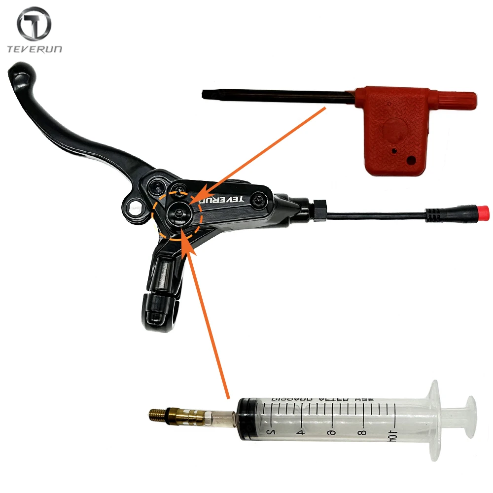 Original Teverun Hydraulisches Bremsöl-Füllset für Teverun Fighter Supreme 7260R Teverun Blade GT II Blade Mini Ultra Ersatzteil – Detail 3