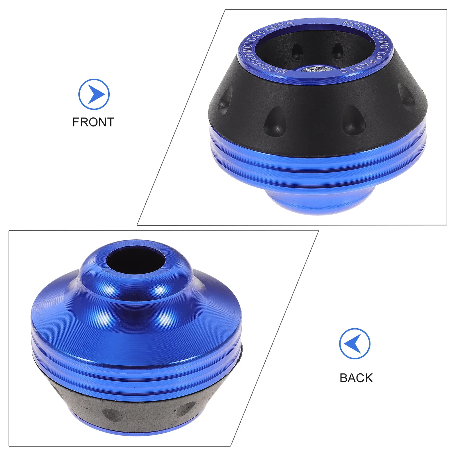 2Pcs Motorbike Anti-Collision Cup Premium Alloy Material Not Easy Broken Deformed Front Fork Accessory Motorbike Front Fork Cup