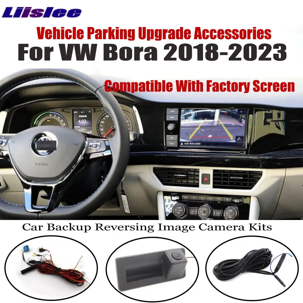 

Оригинальная камера заднего вида для Volkswagen VW Bora MQB-A1 2018-2023, встроенный экран, аксессуары для автоматической парковки