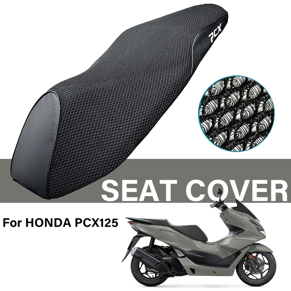 For HONDA PCX125 PCX 125 CC Scooter Motorcycle Seat Cover Waterproof Dustproof UV Resistant Sun-proof Breathable Fabric Seat