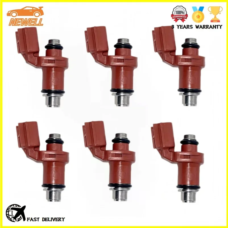 

6pcs 6FP-13761-00-00 Fuel Injector For Yamaha Outboard 90HP 2016-2022 75HP 2017-2021 6FP137610000 Motorcycle Nozzle