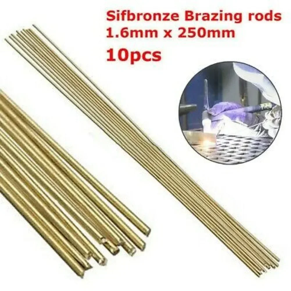 Premium Brass Solution Flux Core Fusible Welding Wire Electrode Tool 16MM x25CM Excellent for Gray Cast Iron Brazing