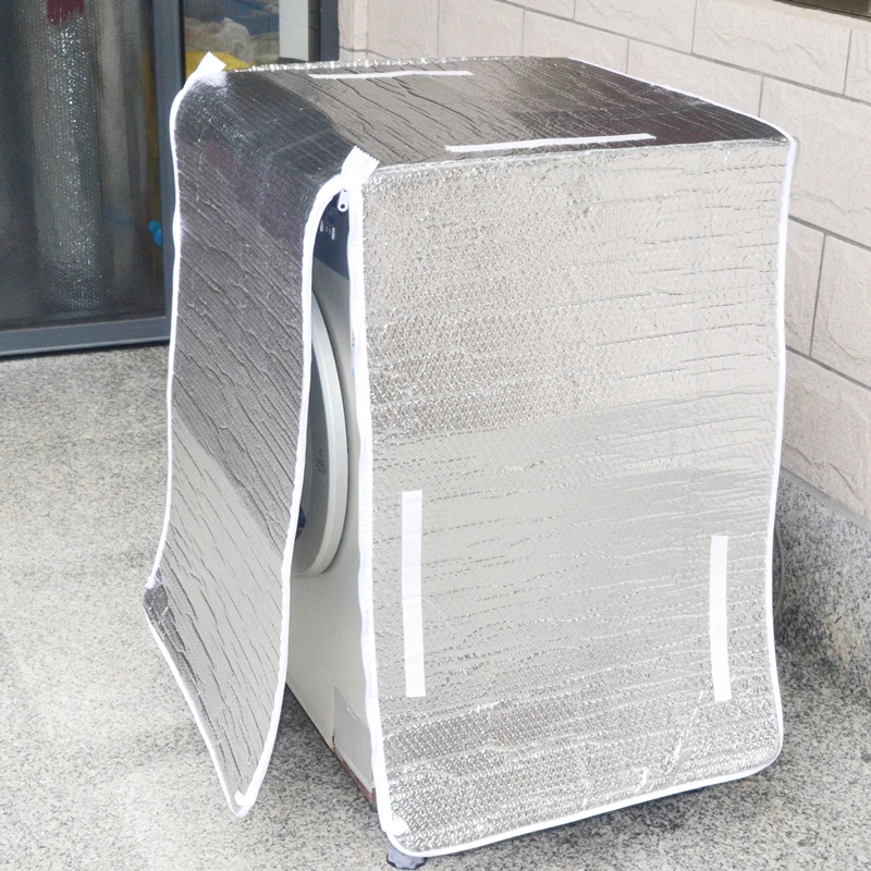 New Washing Hine Sunscreen Cover Home Storage Washing Machine Case Outdoor Protection For Most Washer Dryer Cover Silver