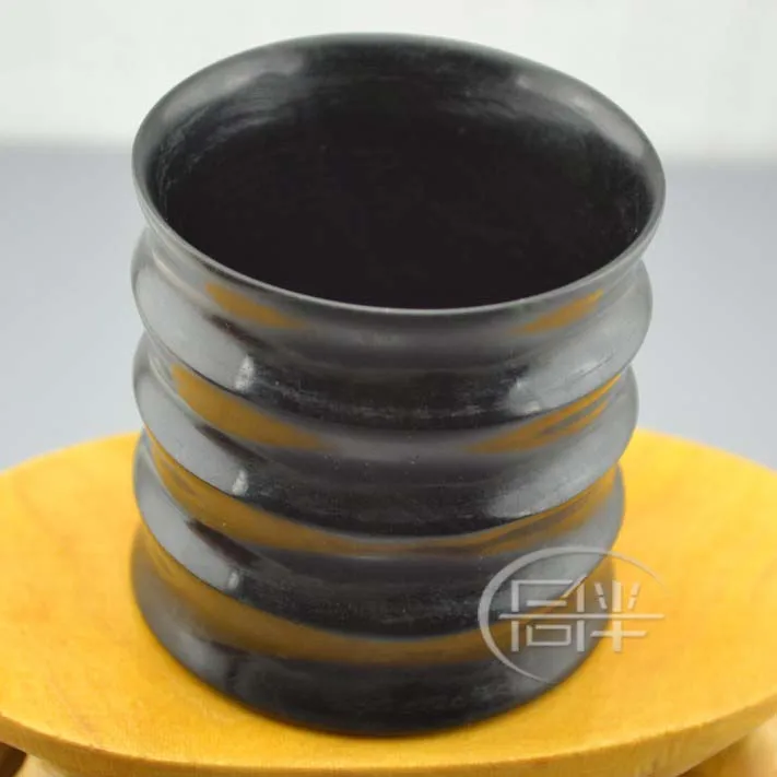 Jade Tea Cup Real Chinese Tibet Medicine King Stone Kung Fu Teacups Natural Green Jades Hand-carved Bamboo Cups Healthy Teaset