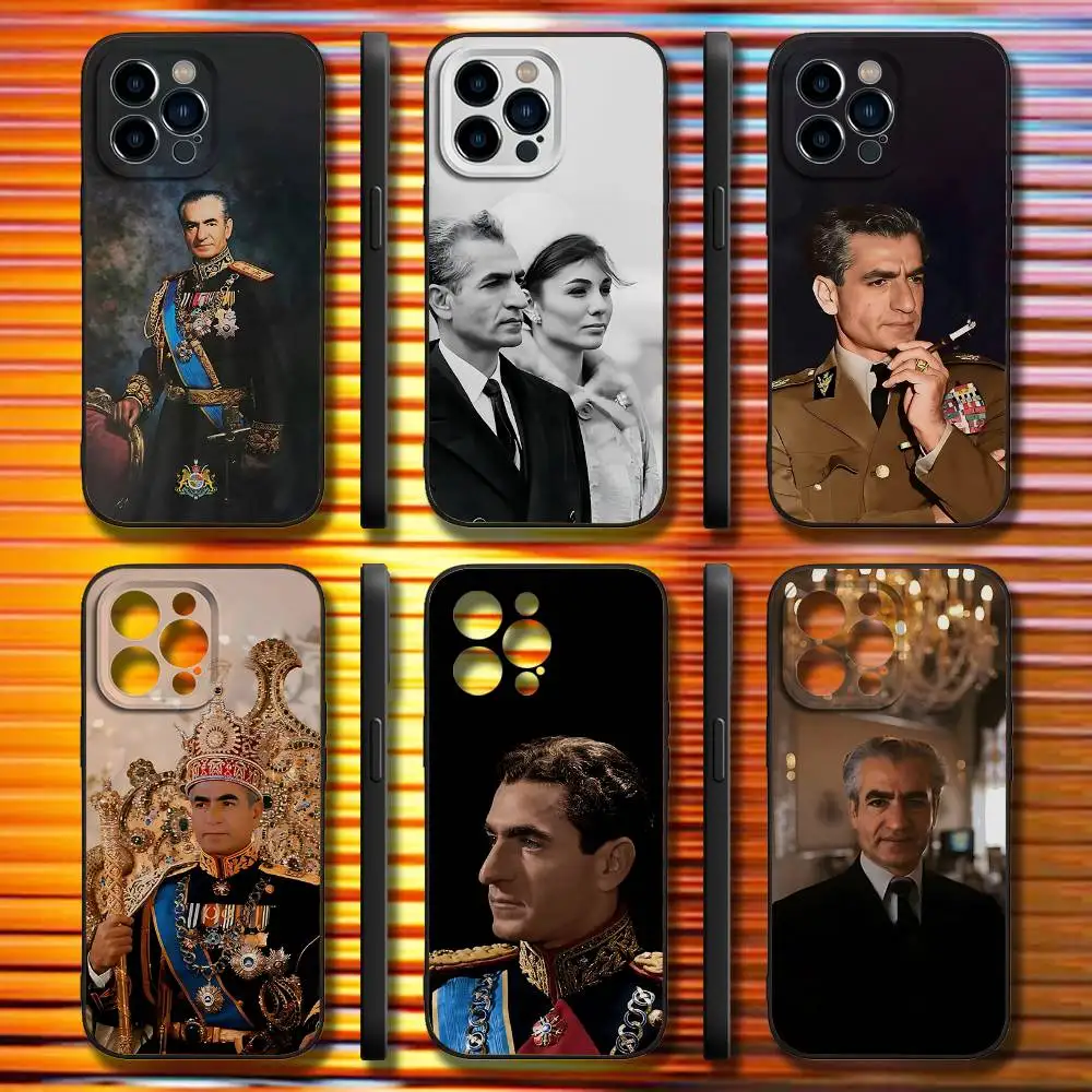 

Mohammad Reza Pahlavi Phone Case For iPhone 17,16,15,14,13,12,11,Pro,Max,Plus,X,XS,SE4,E,Mini,Soft Black Case