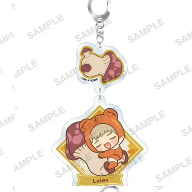 Game Marsilla Marcille Chilchack Chilchuck Senshi Laius Marushiru Keychain Doll Anime Acrylic Keyring Pendant for Gift