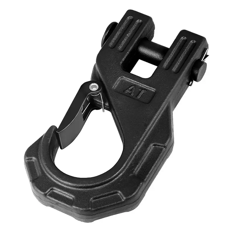 Durable-3/8 Inch Winch Hook Heavy Duty, ATV Winch Hook, Winch Tow U-Clamp Sliding Hook For Synthetic Rope Winch Cable ATV UTV
