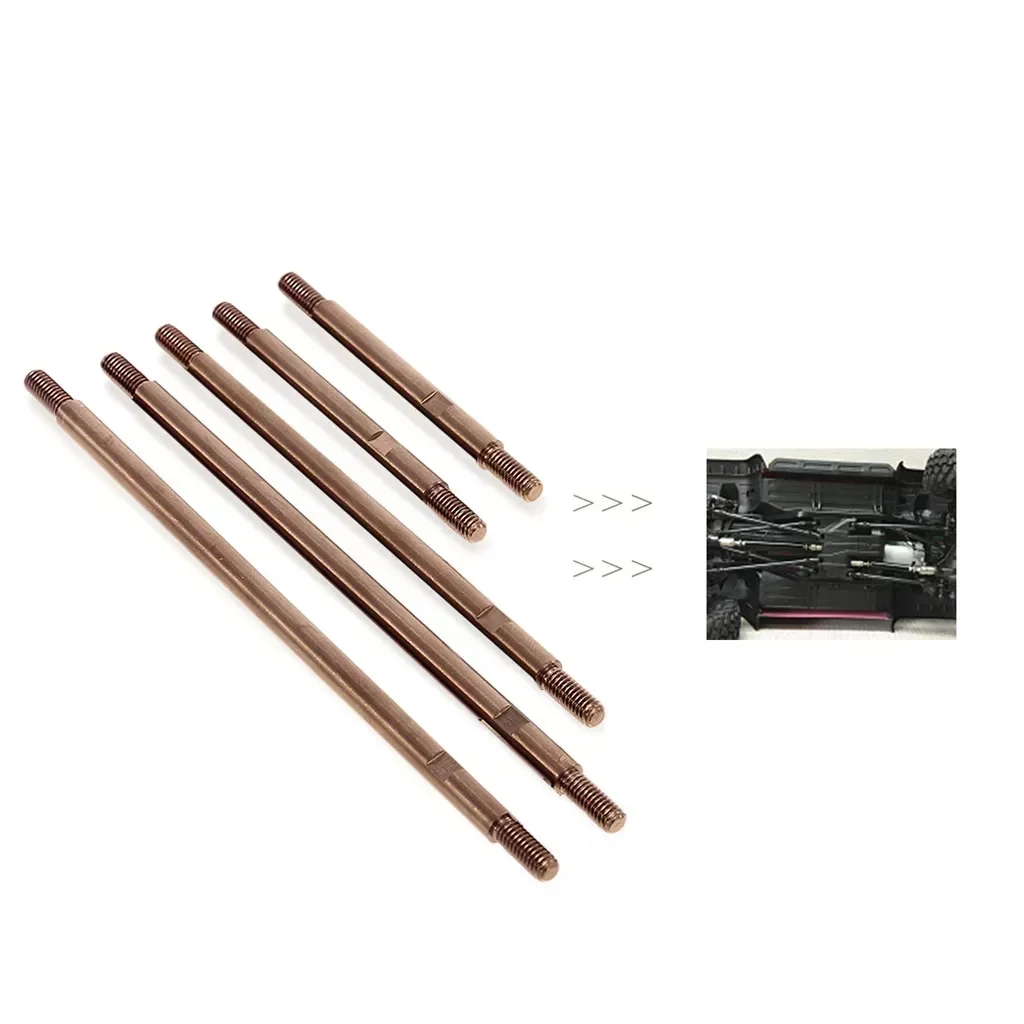 Juego de eslabones de acero inoxidable con distancia entre ejes de 324 mm para 1/10 RC Crawler TRXS TRX-4