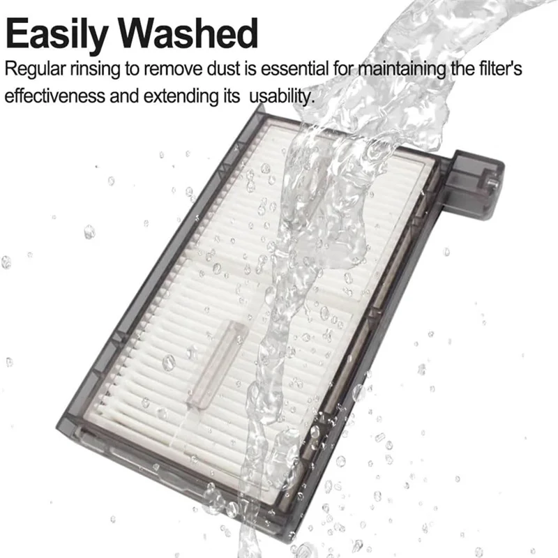 Baao-para eufy x8 pro kit de acessórios para aspirador de pó, 1 escova principal, 4 escovas laterais, 4 panos de esfregão, 4 sacos de pó a vácuo, 4 filtros hepa