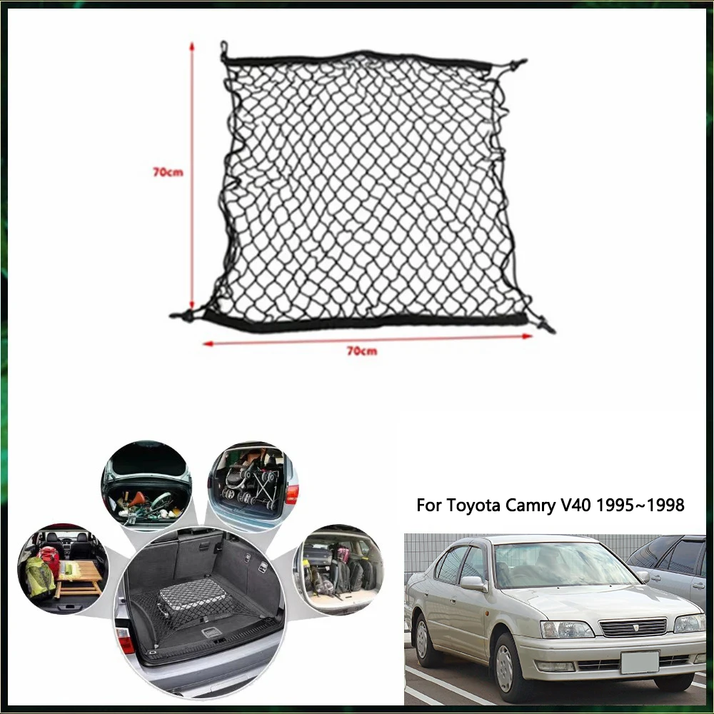 For Toyota Camry V40 1995~1998 Vista 1996 1997  Car Trunk Net Car Interior Accessories Luggage Cargo Organiser Auto Storage