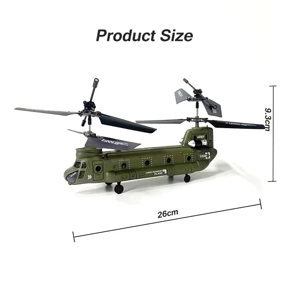 New Helicopter S026H Double-Propeller Fixed-Height Transport Aircraft Rc Airplane Remote Control Toys Parent-Child Interaction