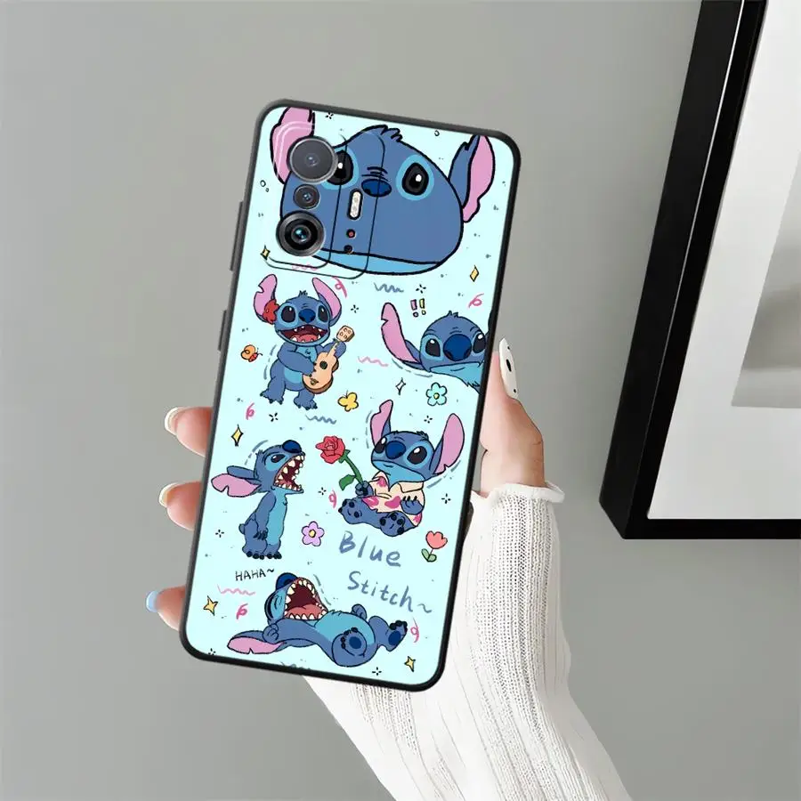 เคสโทรศัพท์แบบนิ่มสำหรับ Xiaomi Mi 10T 11T 14 Pro 9 CC9Pro 10 11 13 Lite 13 9T ลายการ์ตูนดิสนีย์สติทช์
