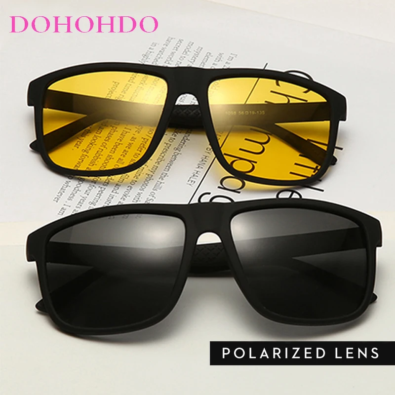 

Polarized Night Vision Sunglasses Men Woman Brand Designer Square Photochromic Anti-Glare Driving Outdoor Sports Goggles UV400