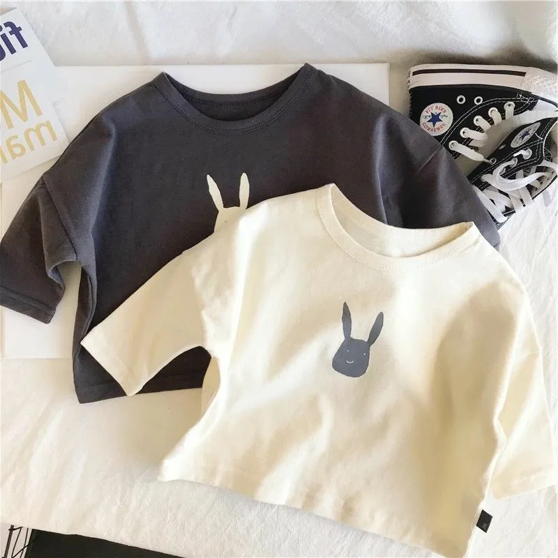 

Long-sleeve Baby Kids Cotton Bottoming Shirt for Children's Autumn Clothing New Boys Girls Print T-Shirt Tops