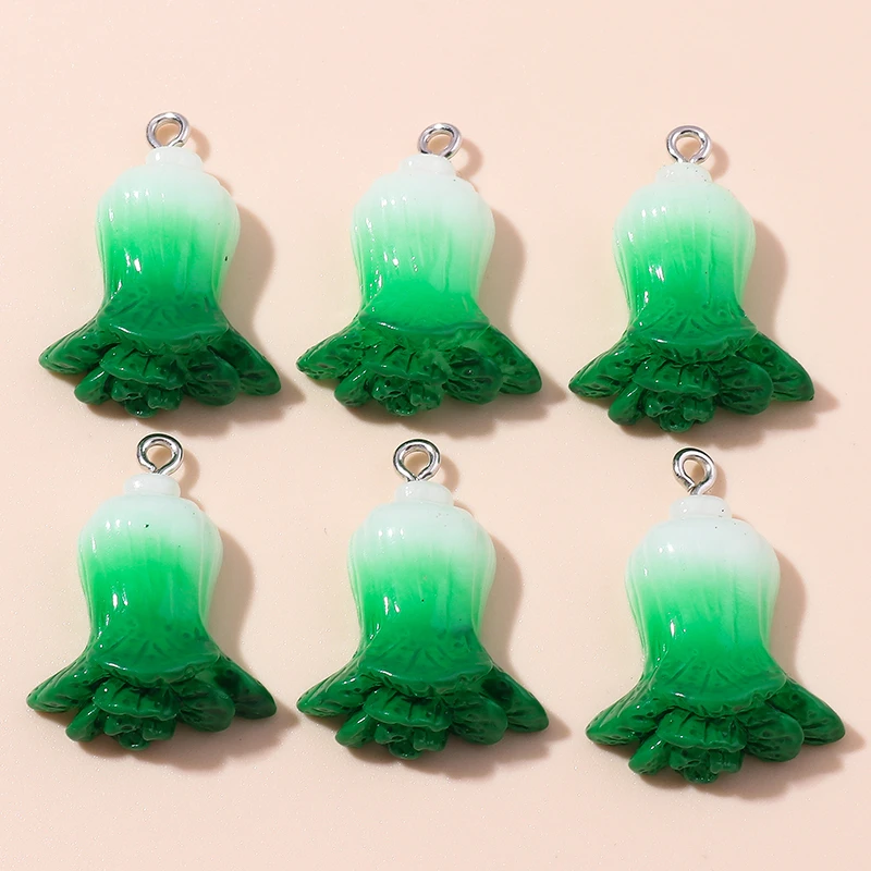 10 Stück niedliche, gemischte Anhänger in Form von Bananen und Orangen aus Harz, zum Basteln von Schmuck, Ohrringen, Halsketten, Armbändern und für DIY-Bastelarbeiten. – Detail 12