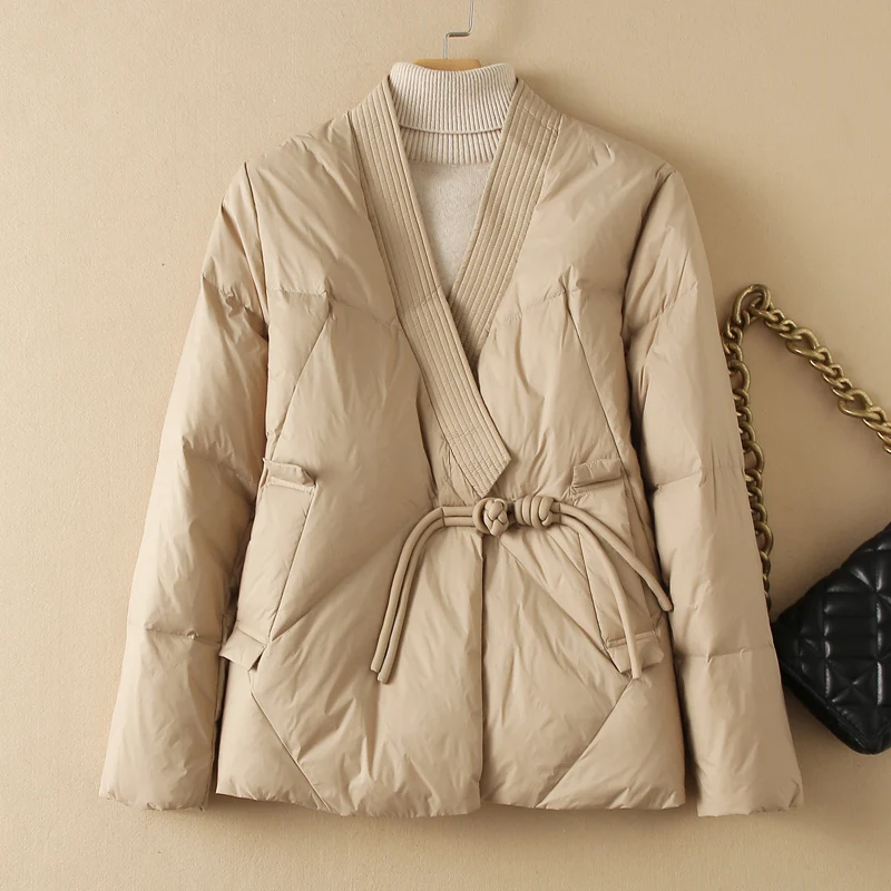 SEDUTMO Spring Oversize Duck Down Coat Women Vintage Jackets Autumn Fashion Casual Parkas ED2132