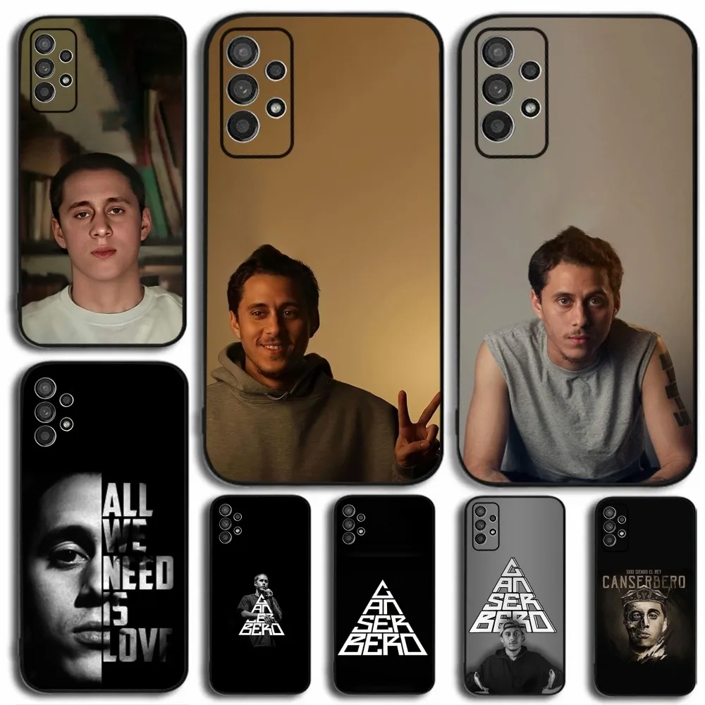 Singer C-Canserbero Phone Case For Samsung Galaxy A13,A21s,A22,A31,A32,A52,A53,A71,A80,A91 Soft Black Cover