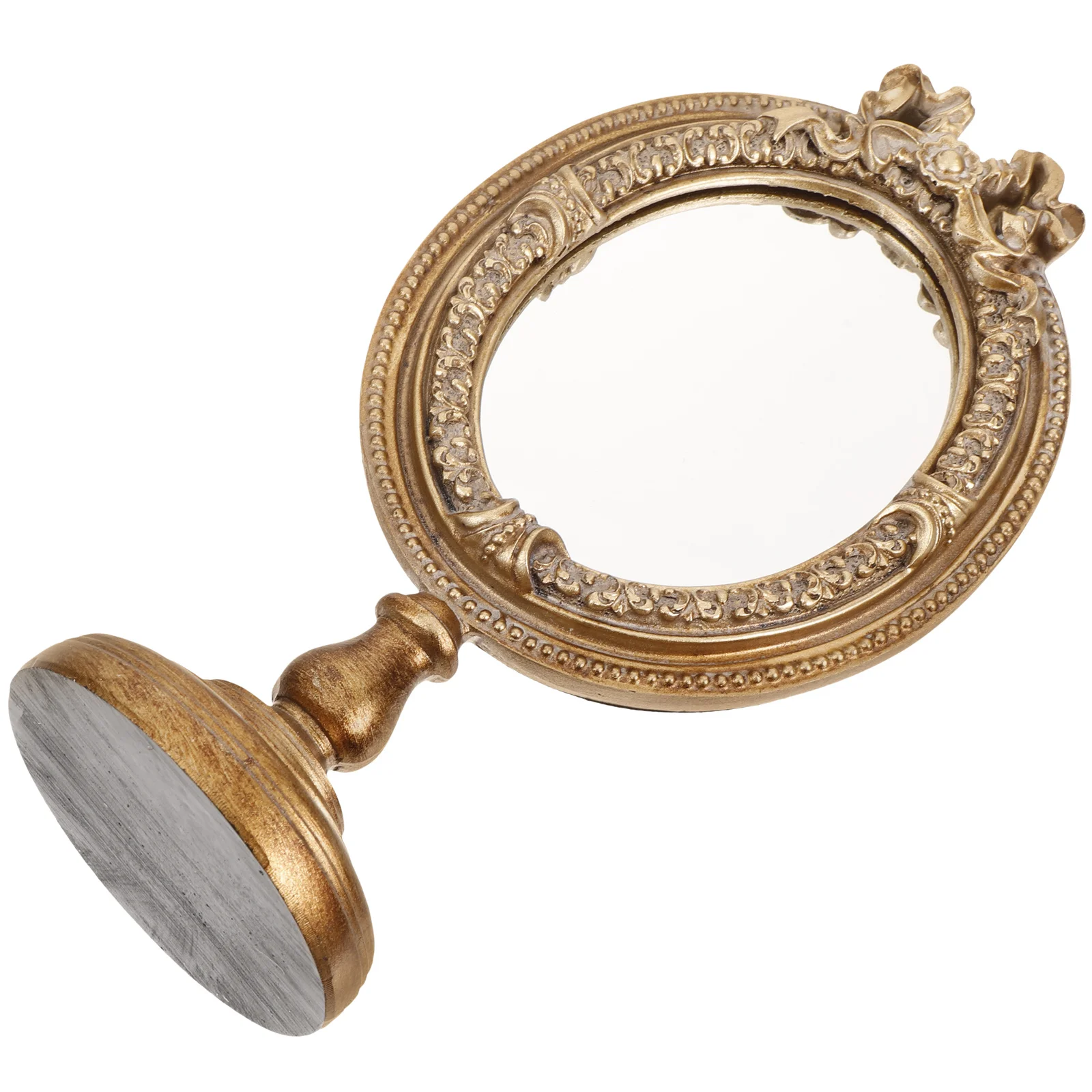 مرآة مكياج على الطراز الأوروبي، مرآة زينة لسطح المكتب، عالية الوضوح، انعكاس واضح، خفيفة الوزن، سهلة الحمل لغرفة النوم والمعيشة #6