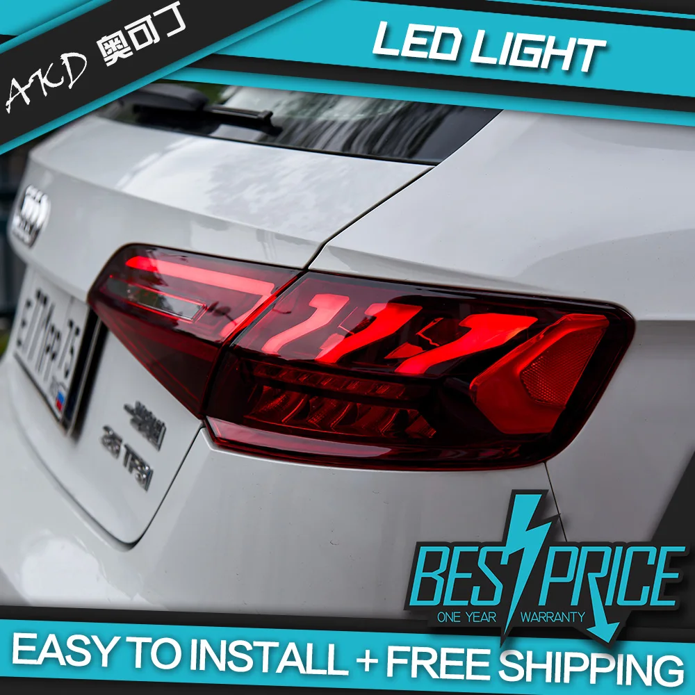 AKD Rear Lights for A3 Sportback  LED Tail Light 2013-2016 S3 Rear Lamp DRL Dynamic Signal Reverse Automotive Accessories
