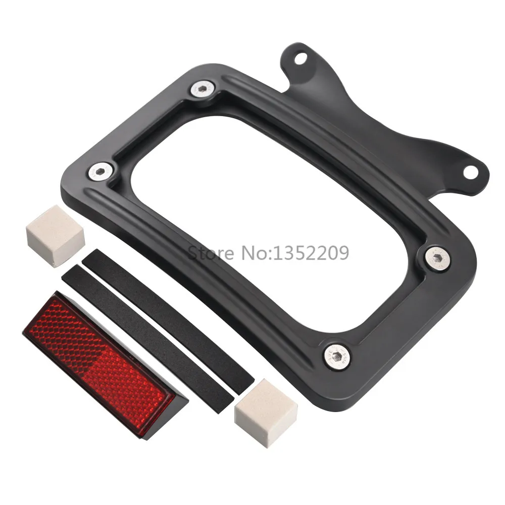 

Accesorios Para Motor License Plate Frame Aluminum Alloy For Harley Davidson Street Glide Special FLHXS/CVO Street Glide FLHXSE3