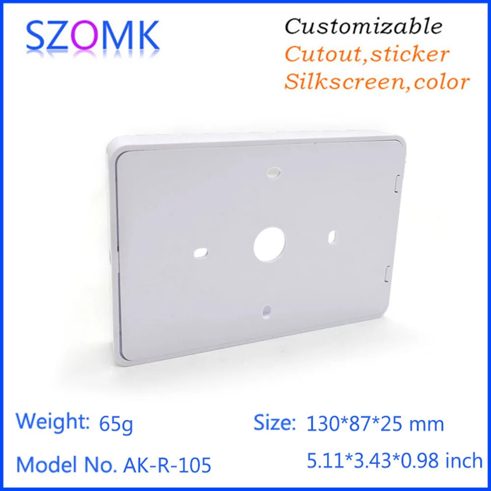 1Pcs new arrival szomk plastic RFID electronics enclosure box 130*87*25mm door entrance enclosure system control project box