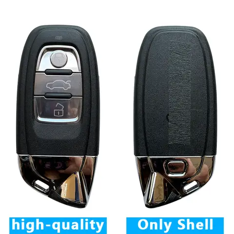 NHKEY Lamborghini 3 버튼 키 쉘 교체 케이스(뒷면에 로고와 문자가 있는 작은 키 포함)