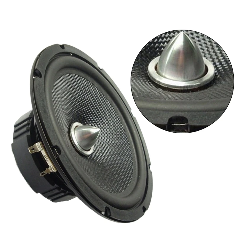 6.5inch/168mm Midrange Bass Speakers Glass Fiber Woofer Sound Loudspeaker For Home Theater Bookshelf Car KTV Stage