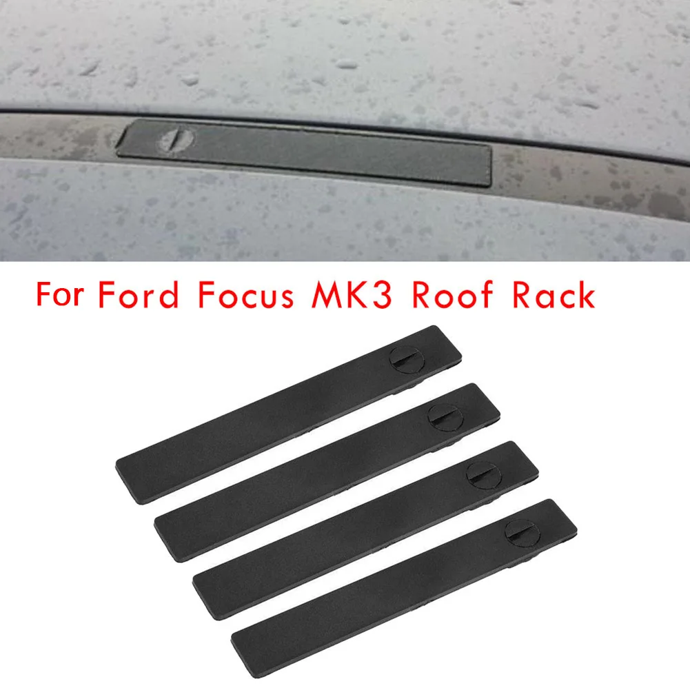 Capa de trilho de teto de alta qualidade, preenchimento cinza para ford focus mk3, rack de substituição, guarnição, 2 peças, acessórios de decoração