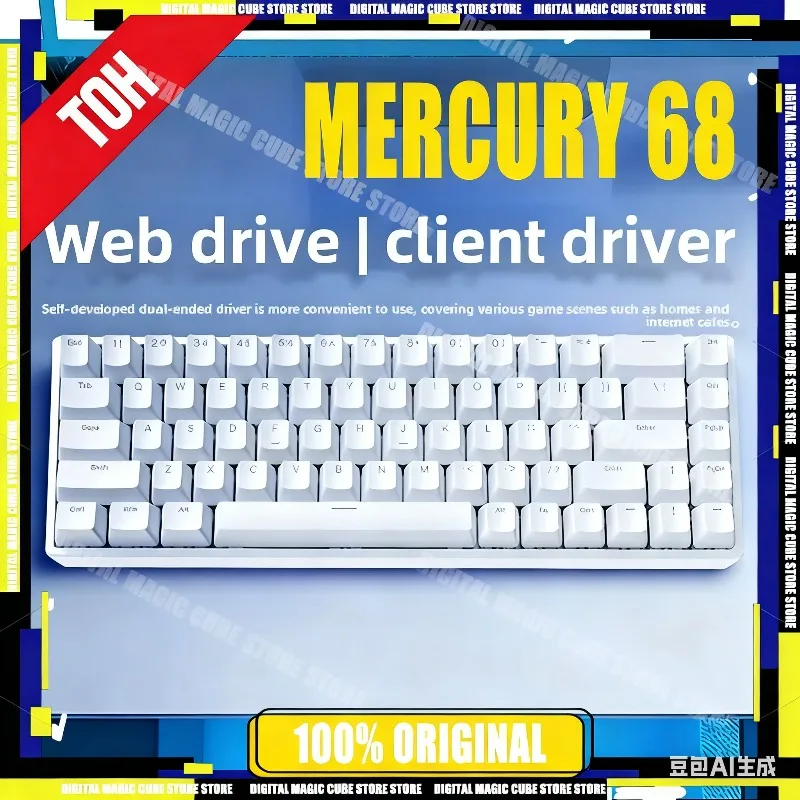 

IROK CAROTMAS Mercury68 8K Magnetic Switch E-sport Gaming Mechanical Keyboard Long Battery Custom RGB Hot Swap Gaming Accessory