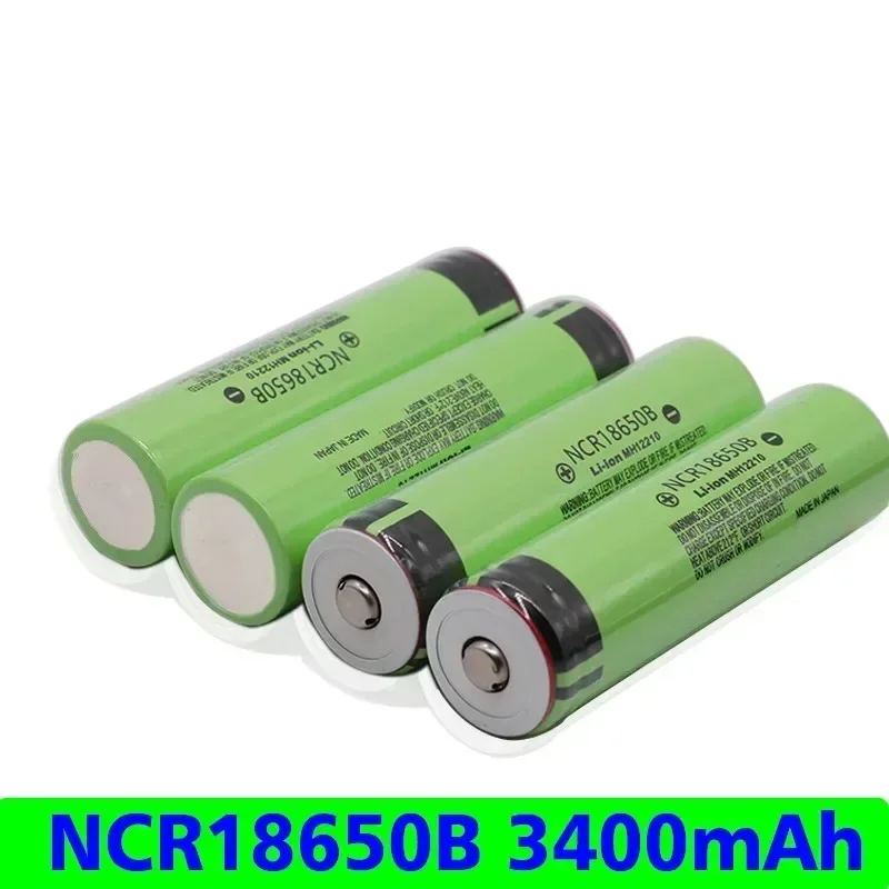 100% New Original NCR18650B 3.7V 3400mAh 18650 Lithium Top Button Rechargeable Battery for Flashlight