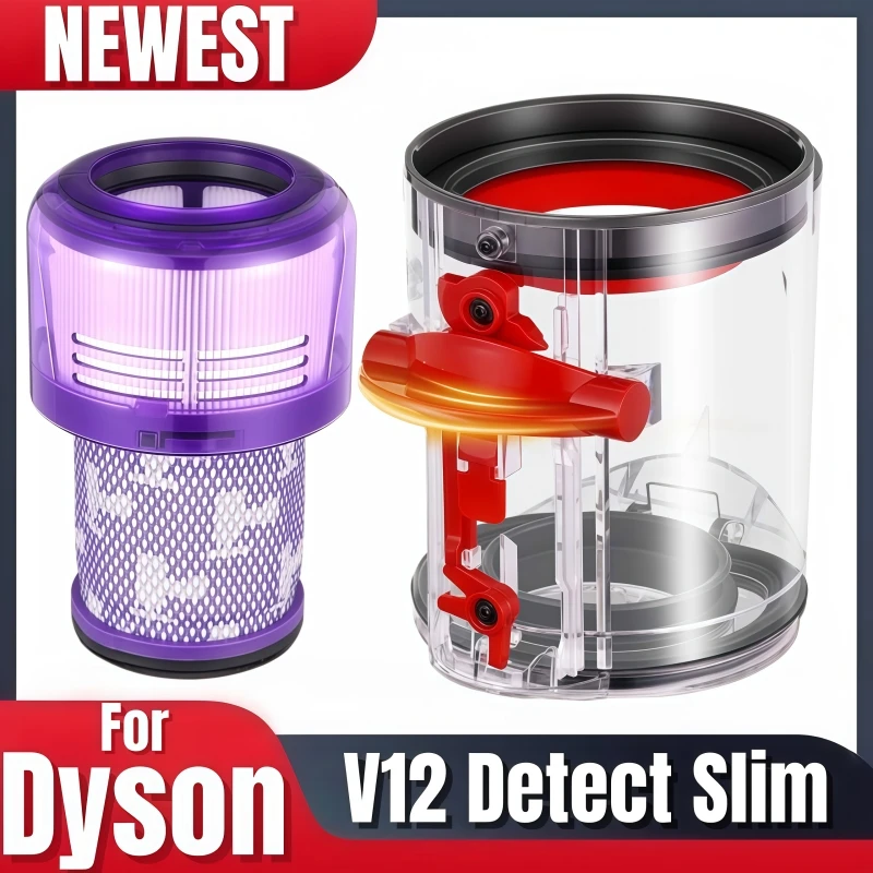 

Запасная часть для контейнера для пыли 965272-01 для пылесоса Dyson V12 Detect Slim (SV20 SV30 SV46 SV49) с заменяемым HEPA-фильтром