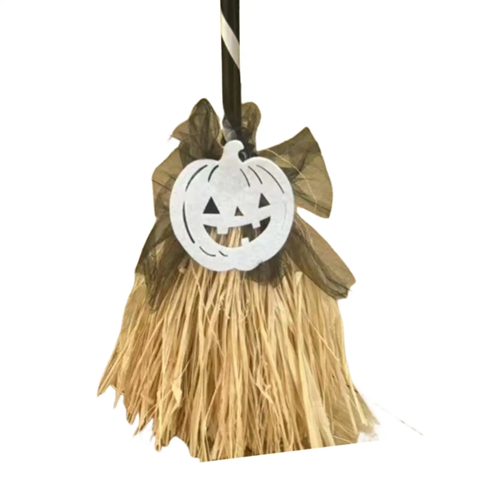 Halloween Witch Broom Realistic Flying Broomstick Prop with Light and Sound Moving Decor for Adults Cosplay Party Supplies