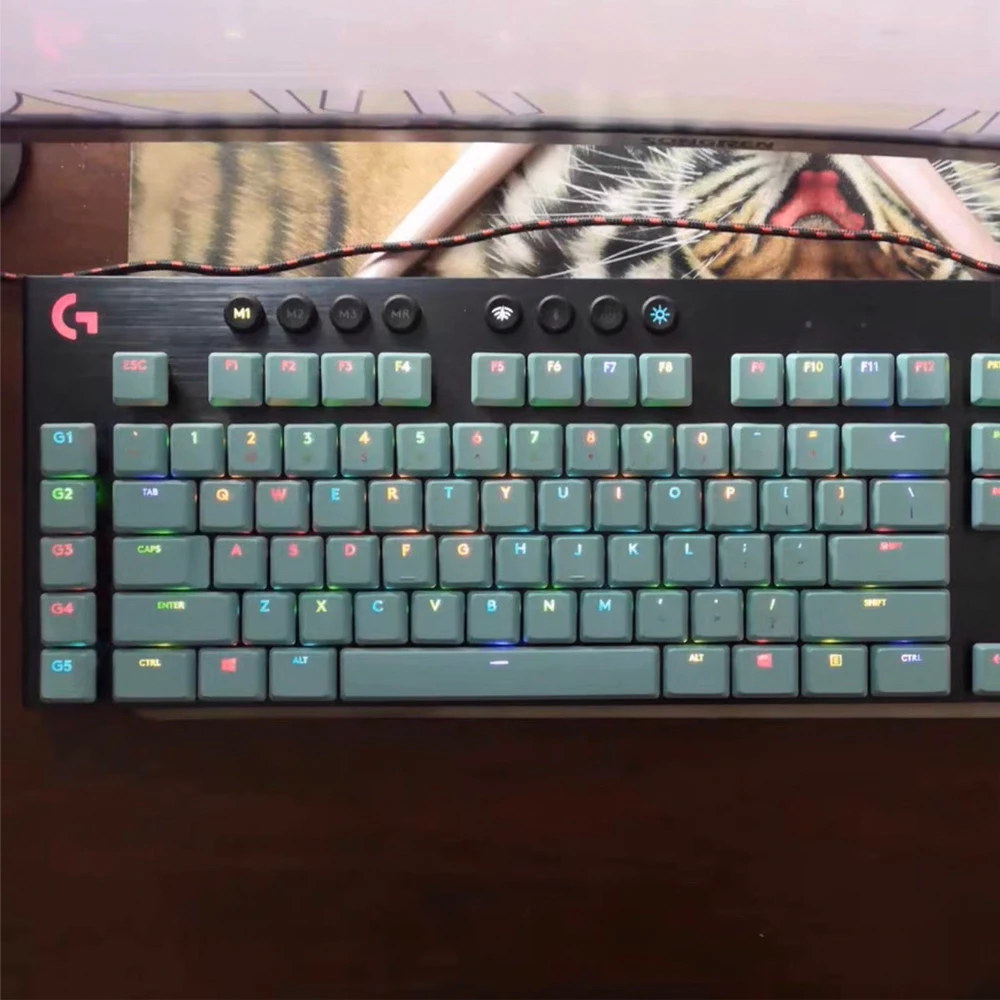 Imagem -03 - Teclado sem Fio Rgb Tkl Teclas Faça Você Mesmo Layout dos Eua Cores Adequado para Logitech G813 G913 G815 G915 Novo 109 Pcs