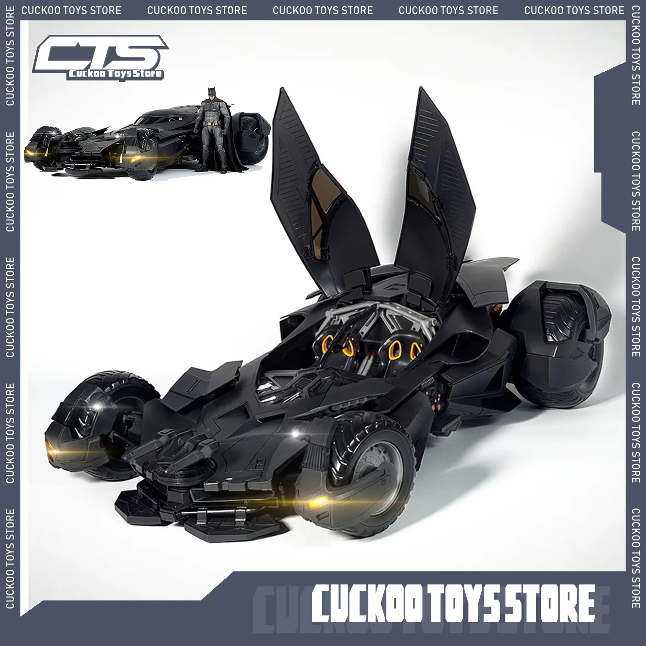 جديد وأصلي XWS Batmobile نموذج تيار مستمر Justice League BVS باتمان الشكل 1/12 بيغ بن باتمان تمثال جمع لعبة أطفال الهدايا