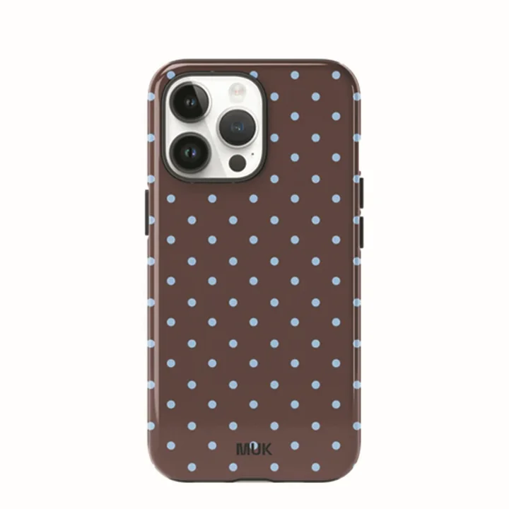 Luxuriöse Y2K Kleine Polka Dot Handyhülle für iPhone 17 16e 16 15 14 13 12 11 X XS XR XSMAX 7 8 Air Pro Max Plus Doppelschichtig