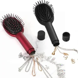 Pettine per capelli Secret Stash Hidden Safe Diversion Brush Key Safe Box Hiding Diamond Jewelry Storage coperchio rimovibile segreto discreto