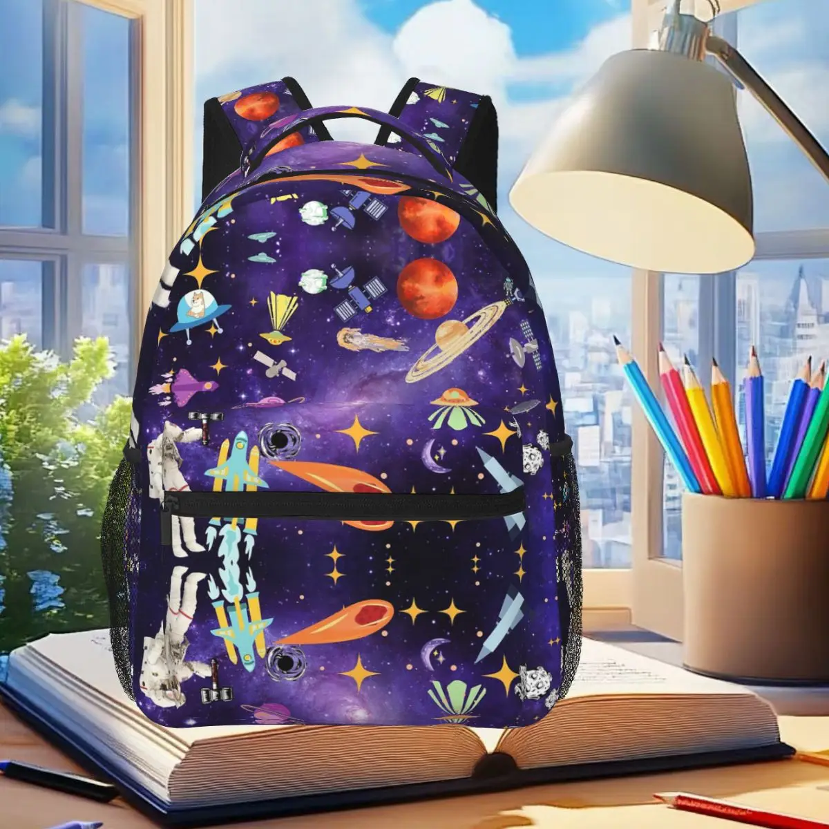 

Космос, что's Out There, студенческий рюкзак, школьная сумка, походный дорожный рюкзак для мальчиков и девочек, модная сумка для книг, сумки на плечо
