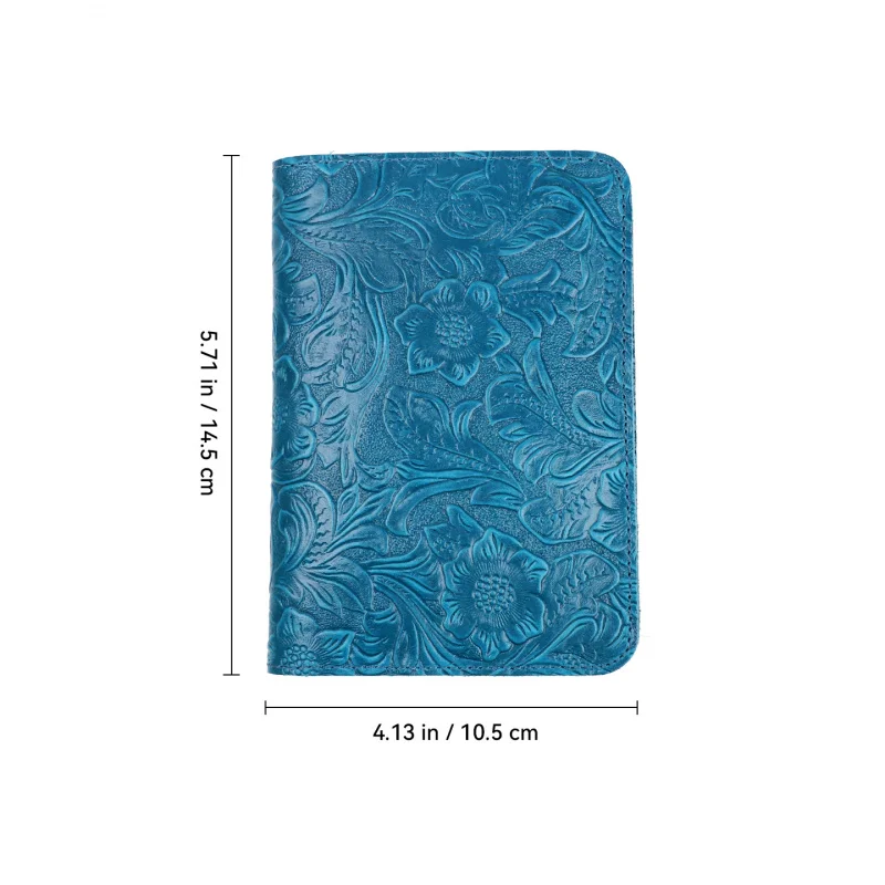 Custodia per passaporto in vera pelle Custodia per portafoglio da viaggio per uomo e donna Protezione per organizer per documenti da viaggio in pelle