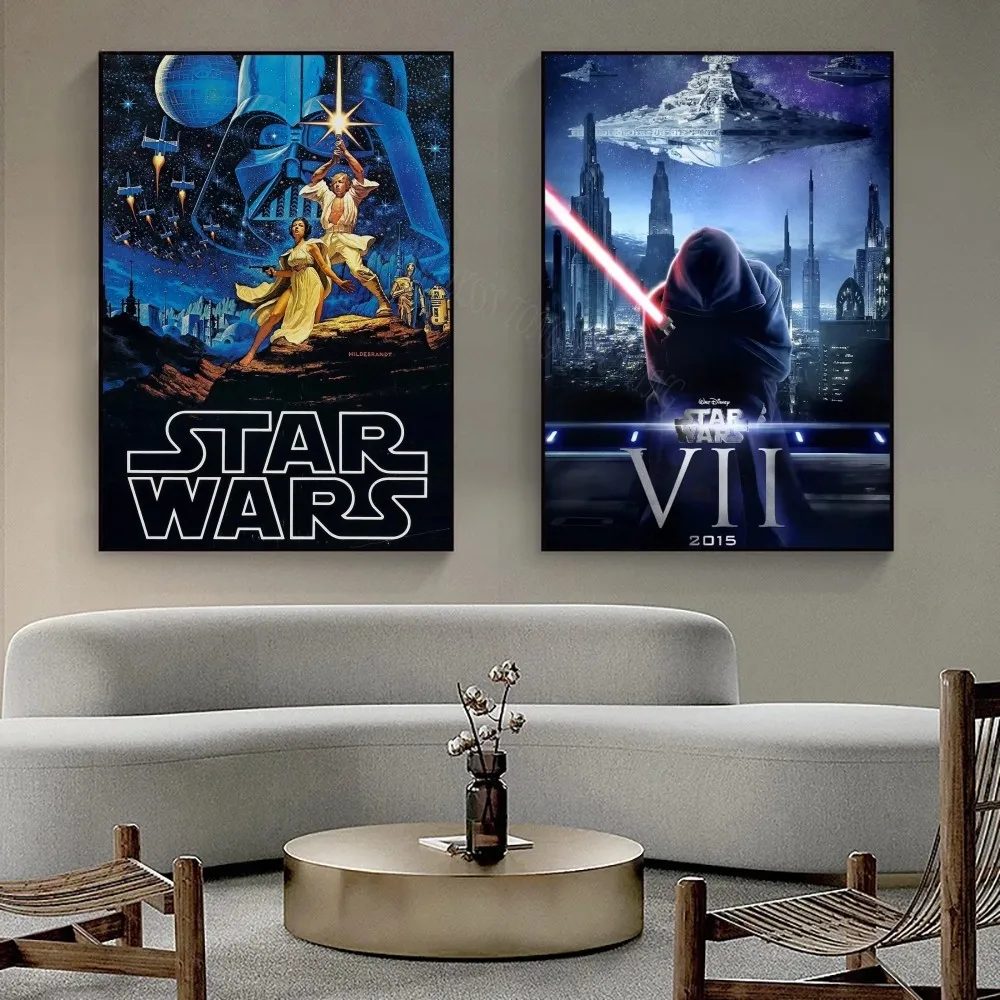 1pc Star Wars Poster Bedroom Posters Bar Coffee Tube Art Hanging Paintings Living Room Decor