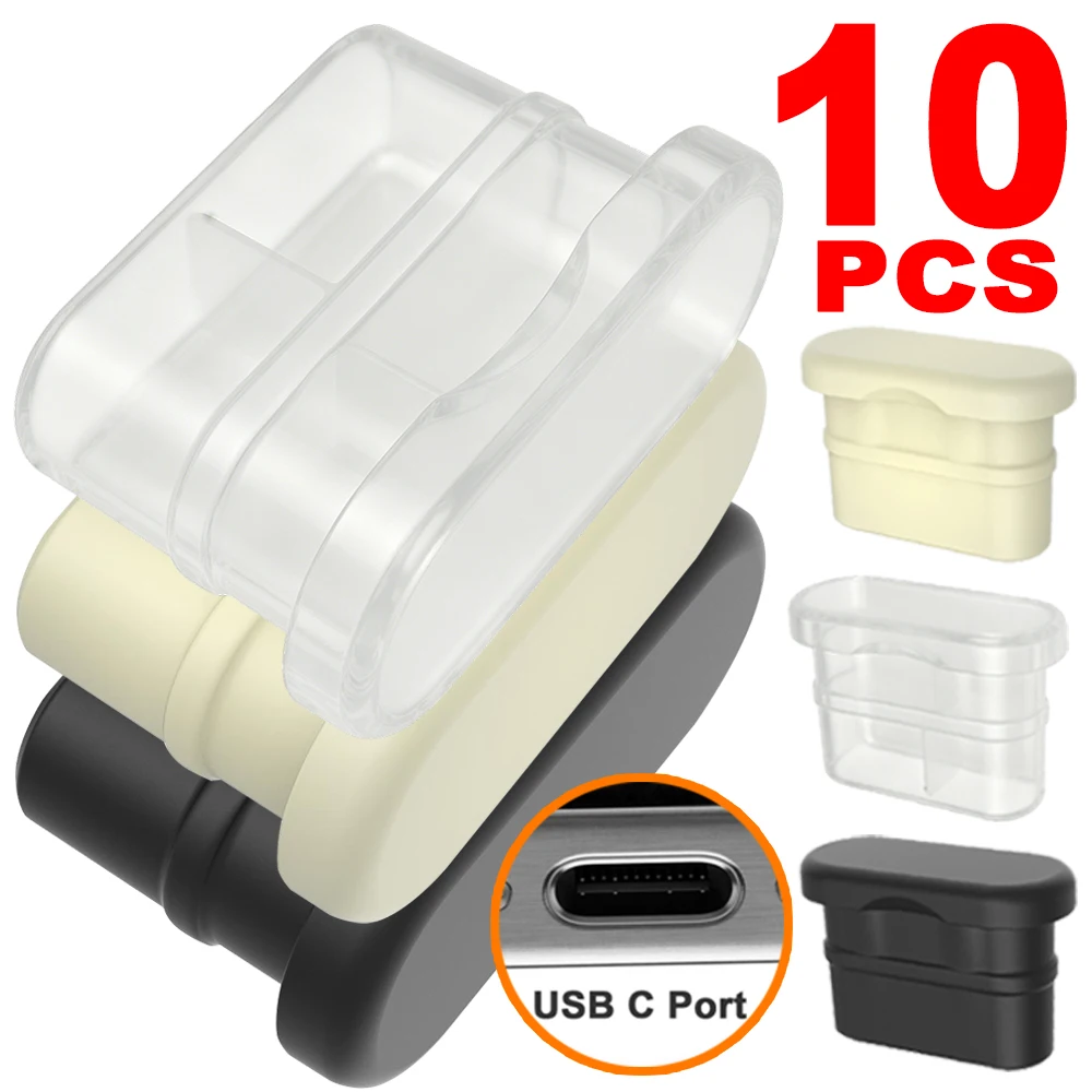 5/10Pcs Upgraded Phone Charging Port Plug USB C Dustproof Cover Caps for IPhone/Samsung/Huawei Type-C Dustplug with Sealing Ring