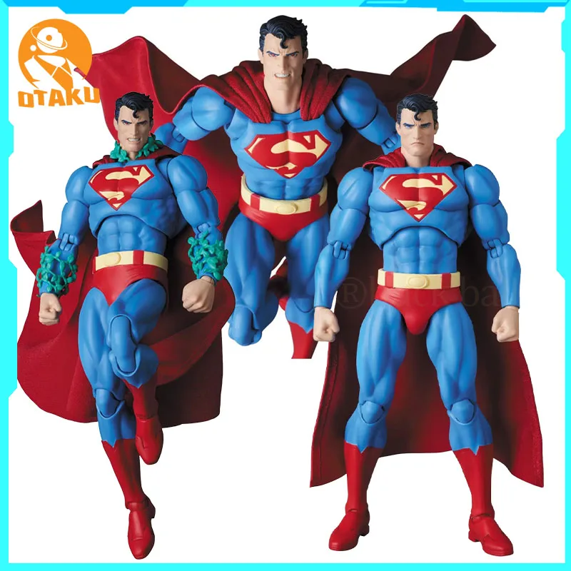 

New Ct Toys Hush Superman Action Figure 1/12 Mafex 117 Cloth Made Anime Figures Tailored Fabric Suit Dc Collectible Movable Toys