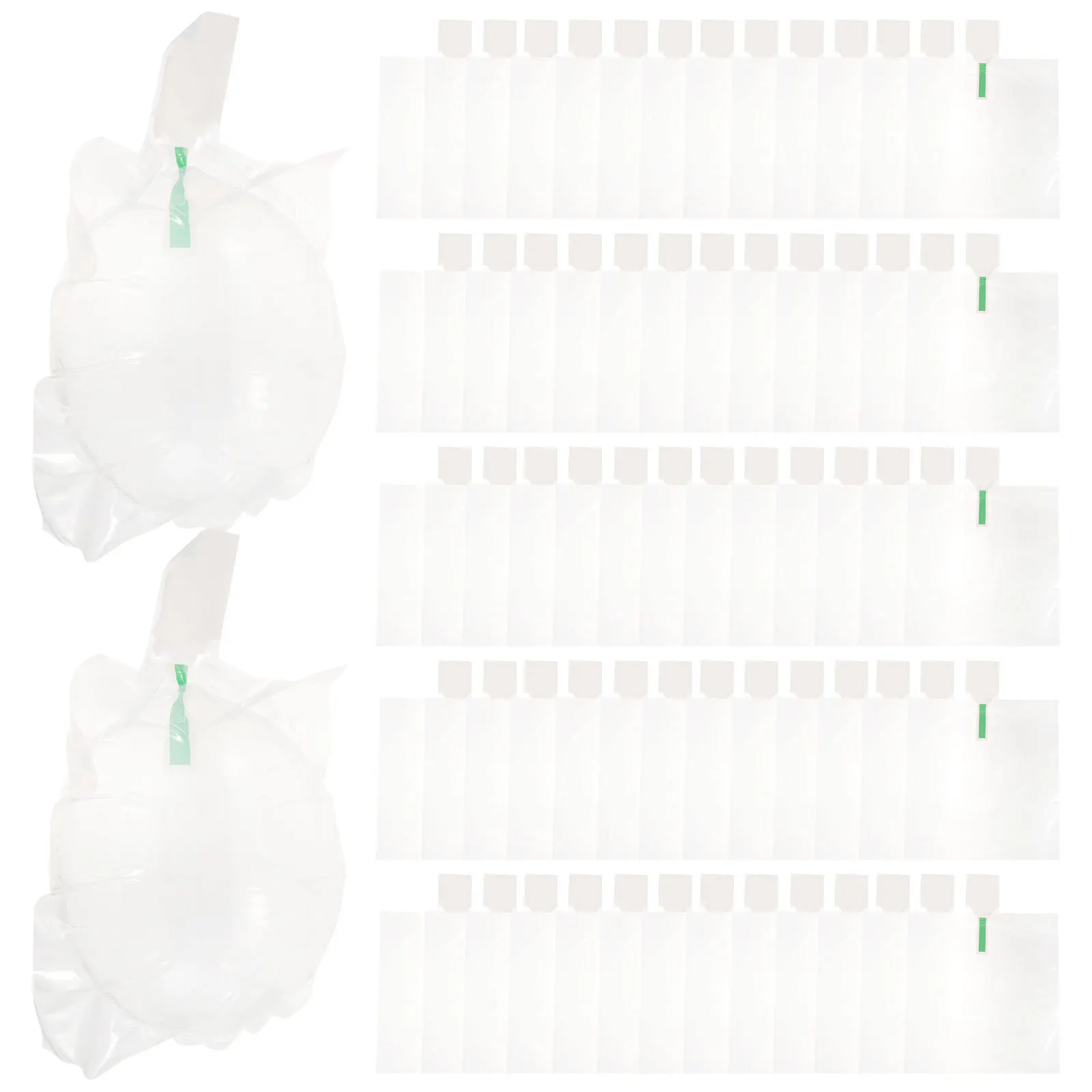 100 قطعة قبعة قابلة للنفخ المشكل حقيبة التعبئة الهوائية المحمولة خفيفة الوزن دعم للرياضة قبعات القماش الدافئة غير الرسمية الاستخدام اليومي #2