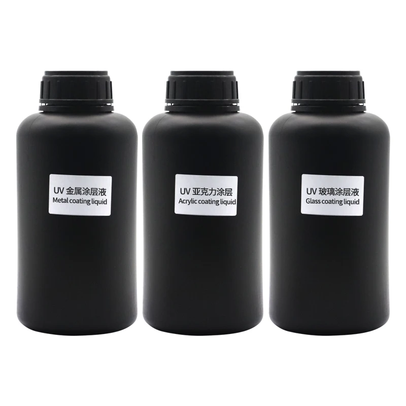 500ML UV Ink Coating liquid UV Printer Fluid Pretreatment Solution For Flatbed Printer Metal Acrylic Glass Wood Ceramic