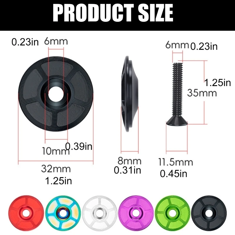Precisions Machined Aluminum Alloy Bicycles Stem Cap For Mountain Bicycles Fit