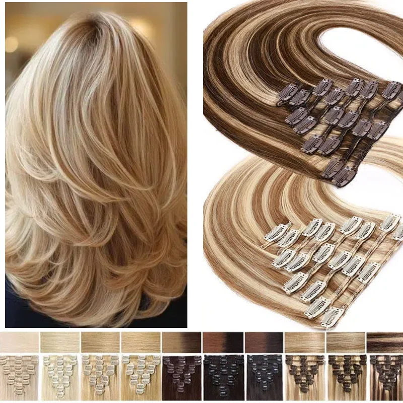 

Накладные пряди для волос из 100% натуральных волос, набор из 7 штук, прямые, с возможностью индивидуального выбора стиля, цвета, длины и веса.